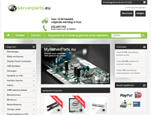 Tablet Screenshot of myserverparts.eu